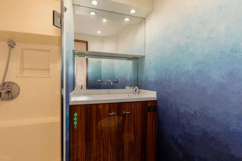 Partnership Yacht Photos Pics 2001 65 Viking Convertible Enclosed Bridge Partnership Guest Head