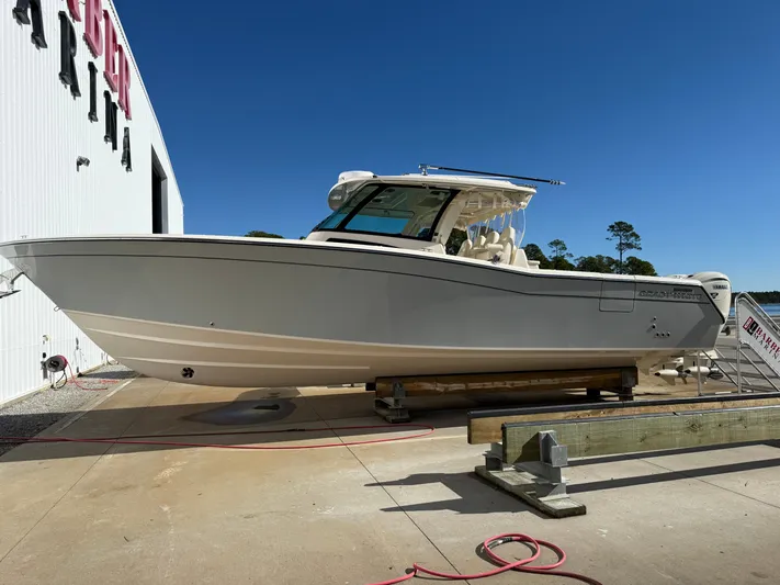  Yacht Photos Pics 2026 Grady-White Canyon 386 boat at shipyard.