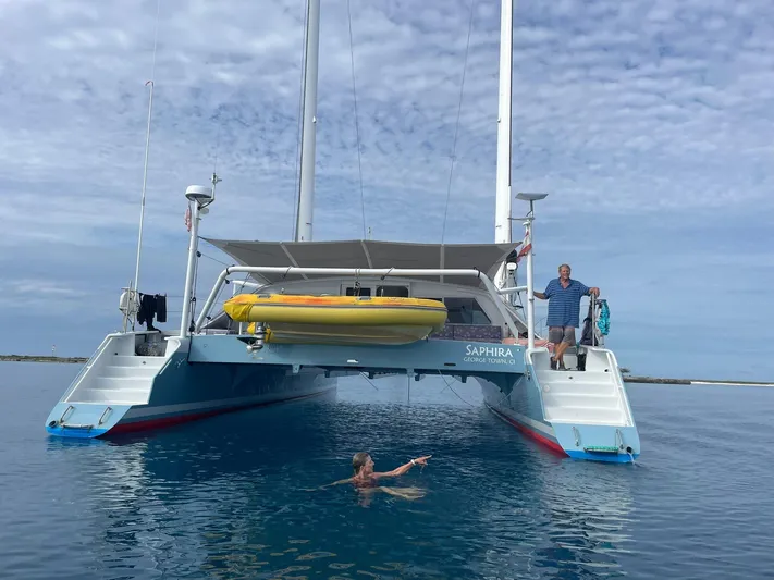 Saphira Yacht Photos Pics Substantial underwing clearance