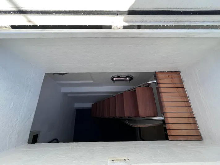  Yacht Photos Pics Stairway leading below deck on Catana Taino 21 Day Charter, 2025 model.