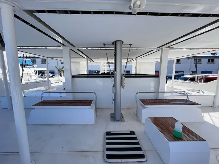  Yacht Photos Pics Catana Taino 21 Day Charter 2025 yacht deck with seating and modern design.