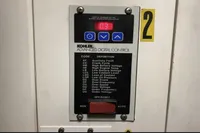 Kohler advanced digital control panel on 2007 Azimut 68E yacht, displaying error codes and definitions.