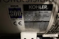 Kohler generator label on Azimut 68E yacht, model 17EFOZD, diesel, 50 Hz, 2007.