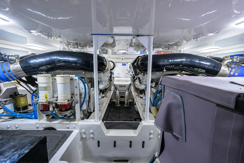 Matter Of Time Yacht Photos Pics Viking 54 Matter Of Time - Engine Room