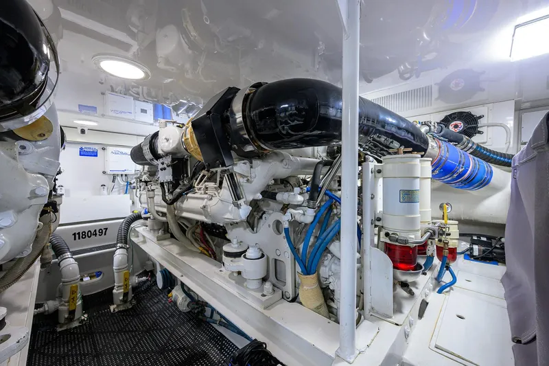 Matter Of Time Yacht Photos Pics Viking 54 Matter Of Time - Engine Room