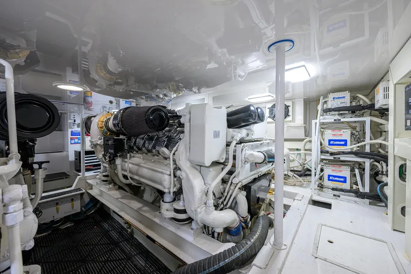 Matter Of Time Yacht Photos Pics Viking 54 Matter Of Time - Engine Room