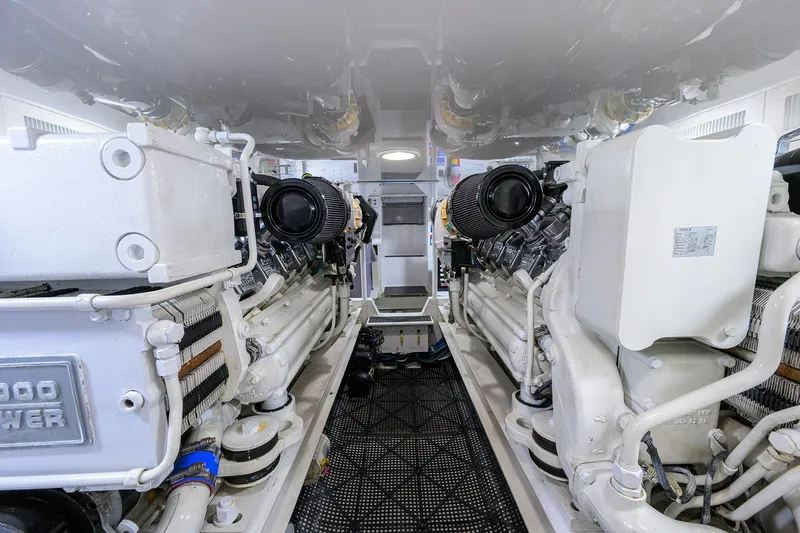 Matter Of Time Yacht Photos Pics Viking 54 Matter Of Time - Engine Room