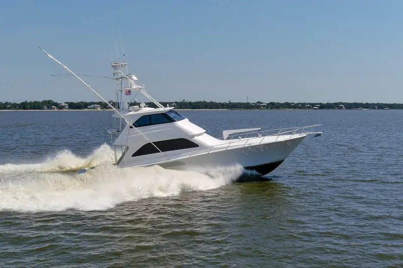 Reel Blues Yacht Photos Pics 2007 64 Viking Enclosed Bridge Reel Blues Exterior Profiles