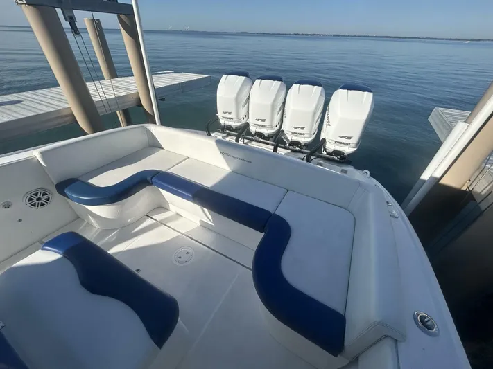  Yacht Photos Pics 2016 Midnight Express 37 Open boat with quad engines and spacious seating.