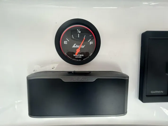  Yacht Photos Pics Water level gauge and Garmin device on 2016 Midnight Express 37 Open boat.