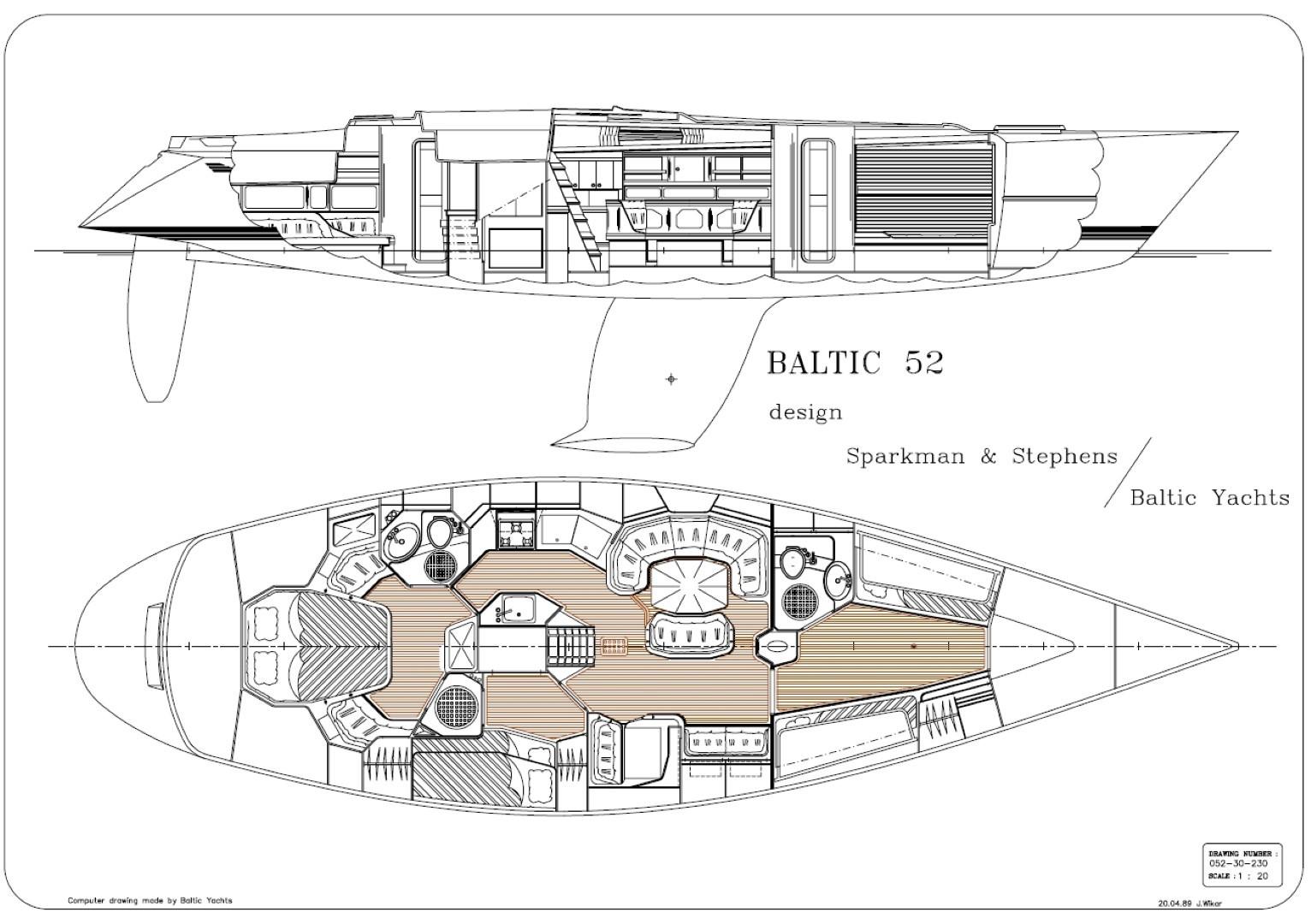 1990 Baltic 52
