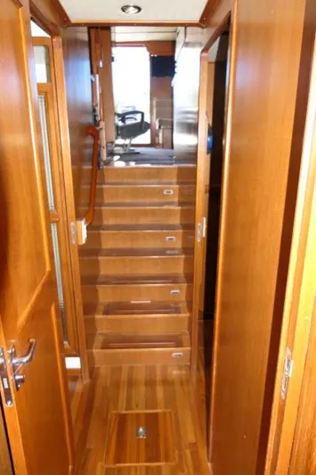 Sea Ya Soon Yacht Photos Pics Stairs to salon