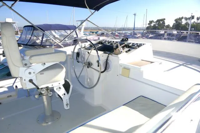 Sea Ya Soon Yacht Photos Pics Flybridge helm