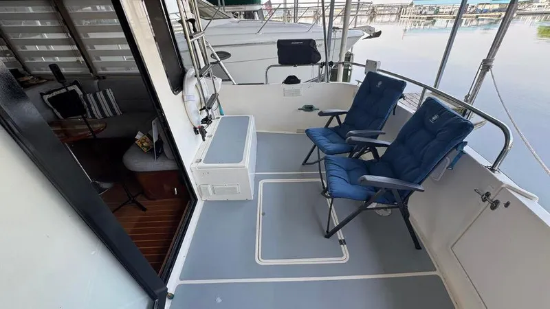 New Bearings Yacht Photos Pics 2000 Nordic Tug 42 Aft Sun Deck