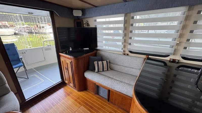 New Bearings Yacht Photos Pics 2000 Nordic Tug 42 Salon looking port