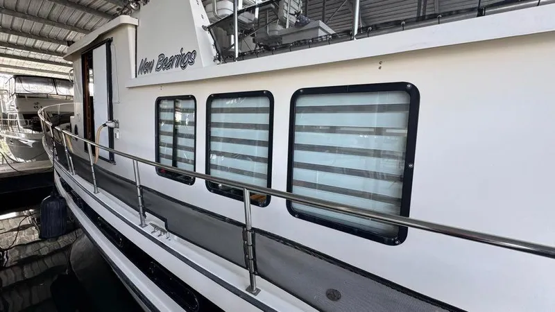 New Bearings Yacht Photos Pics 2000 Nordic Tug 42 Walkway