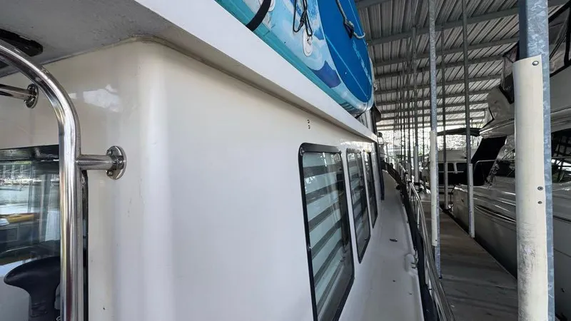 New Bearings Yacht Photos Pics 2000 Nordic Tug 42 Walkway