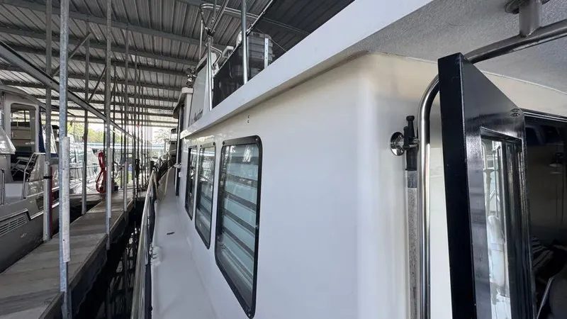 New Bearings Yacht Photos Pics 2000 Nordic Tug 42 Walkway