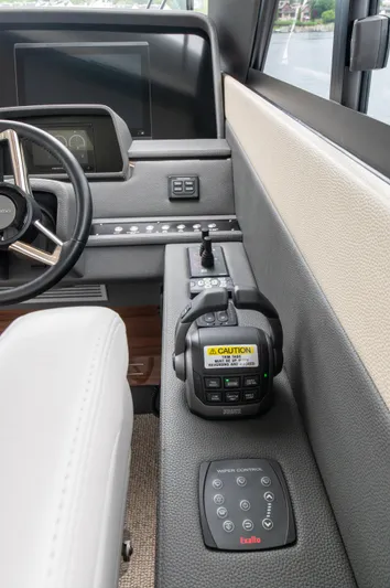 One More Yacht Photos Pics 2024 Maritimo M55 helm with advanced controls and navigation systems.