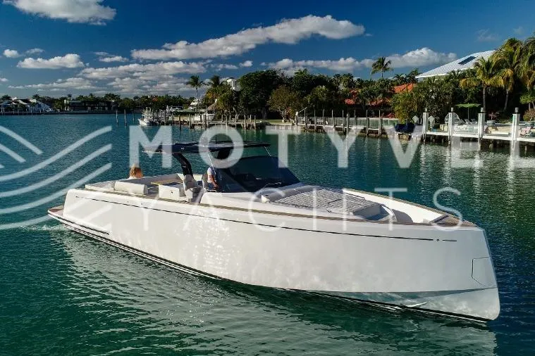  Yacht Photos Pics 2023 Pardo Yachts 50 cruising in a scenic coastal setting.