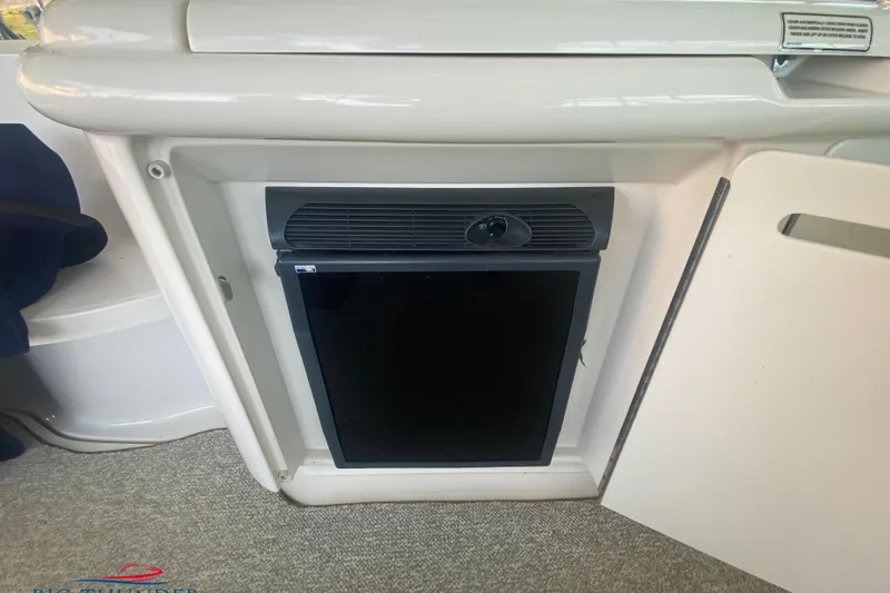  Yacht Photos Pics Mini fridge on 2007 Sea Ray 52 Sundancer yacht interior.