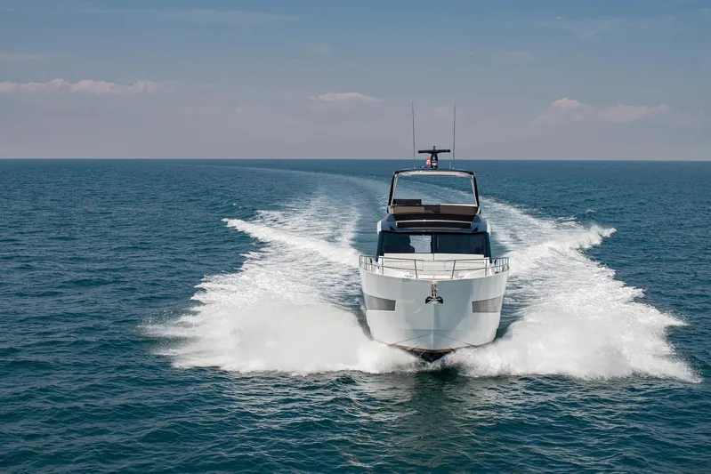  Yacht Photos Pics 2024 Astondoa AS5 yacht cruising on open water.