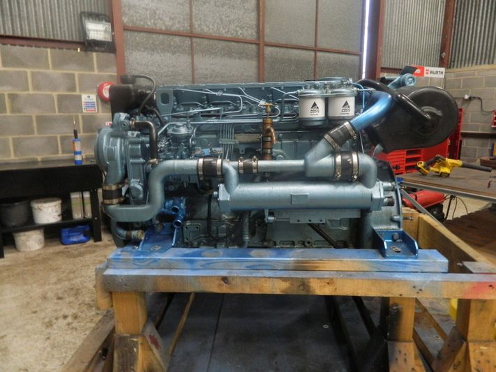 Used 2021 Perkins Sabre M185C Marine Diesel Engine Breaking For Spares ...