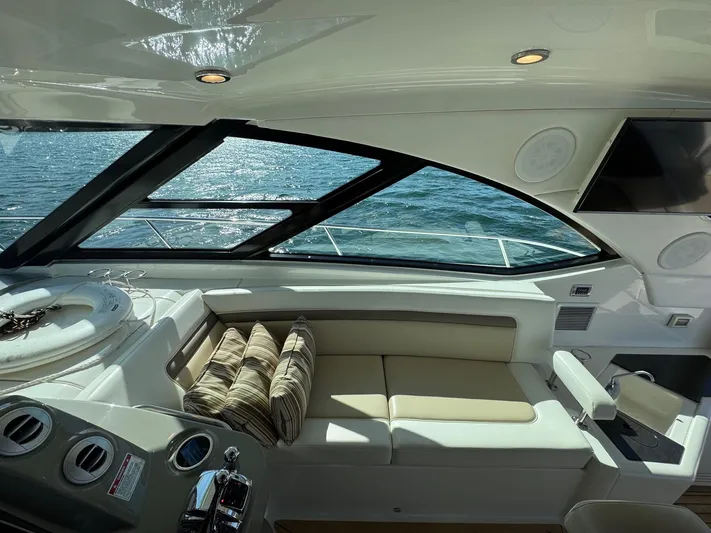 Costas Yacht Photos Pics Luxurious interior of 2015 Sea Ray 540 Sundancer yacht with ocean view.