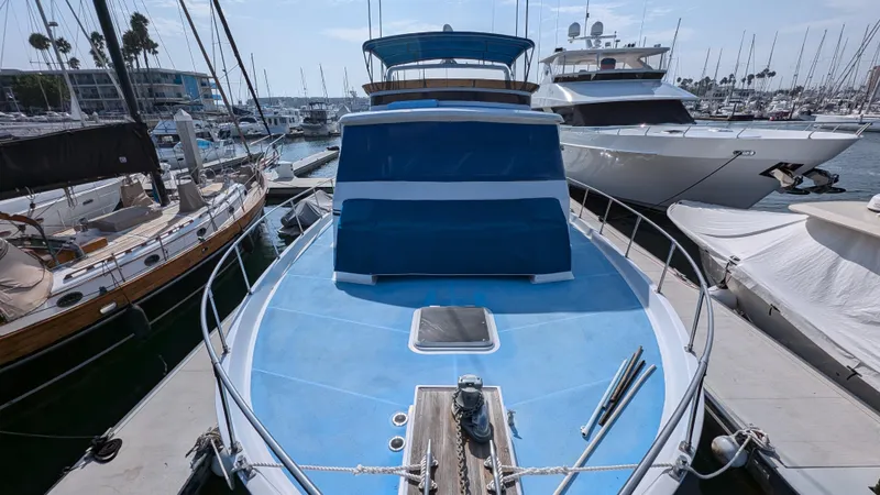 Guadalupe Yacht Photos Pics 1989 Ditmar & Donaldson Custom Cruiser docked in a marina.