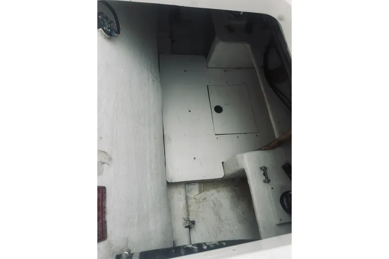 Rah Rah Yacht Photos Pics Interior view of a 2000 Riviera 40 boat, showcasing storage compartment.