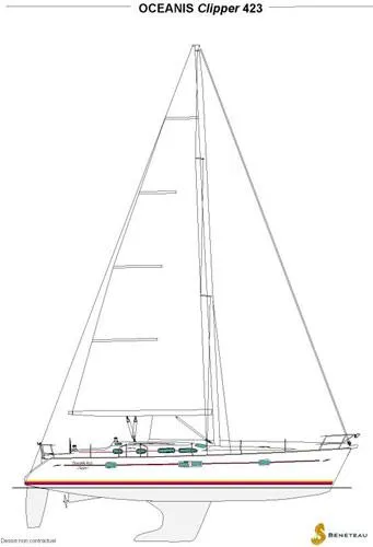 Daydreams II Yacht Photos Pics Manufacturer Provided Image: Sail Plan