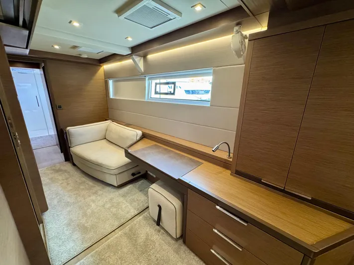 Promprang Yacht Photos Pics Luxurious interior of a 2020 Lagoon 50 yacht with modern furnishings and ample natural light.