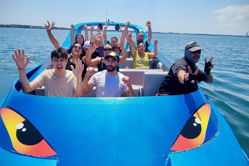  Yacht Photos Pics Group enjoying a ride on a 2022 Smoky Mountain 16 Passenger boat.