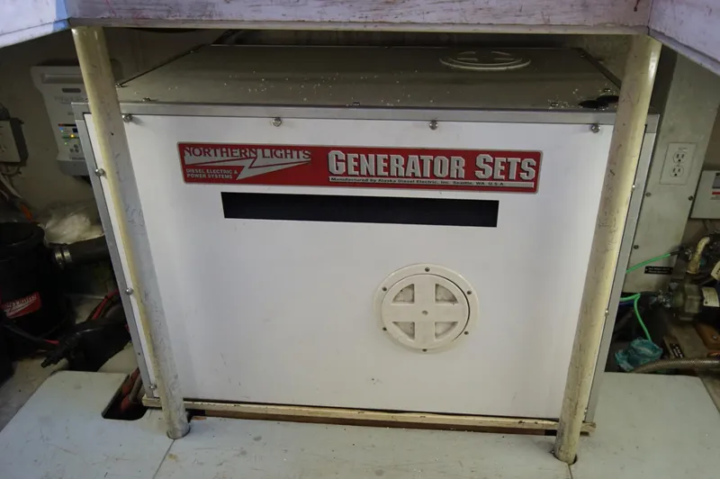 Funky Monkey Yacht Photos Pics Northern Lights generator in a 2001 Monk 36 (Hull #215) engine room.