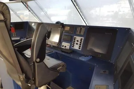  Yacht Photos Pics Control panel of 2006 FBMA Philippines SWATH Slice Crew Transport Vessel.