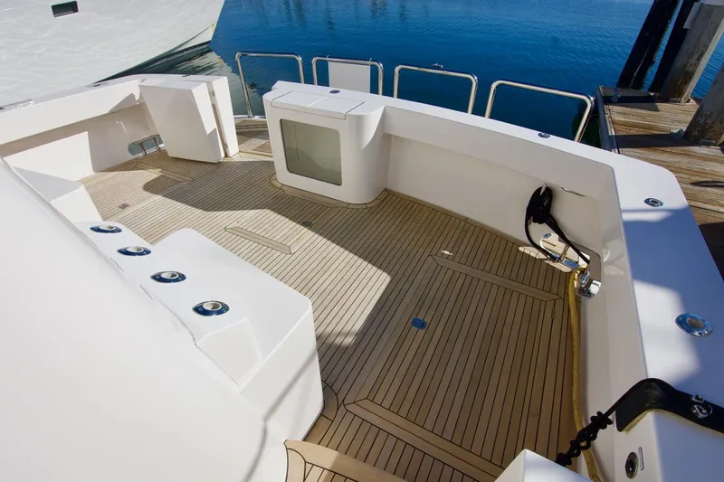 T.t. Amore Yacht Photos Pics 2004 West Bay Cockpit Pilot House Motoryacht with spacious deck and sleek design.