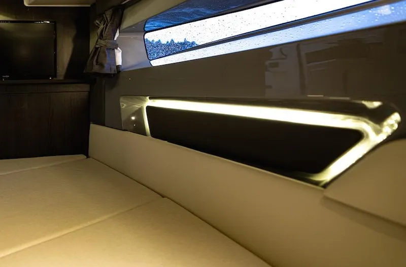  Yacht Photos Pics Interior of 2025 Navan S30 with modern lighting and sleek design.
