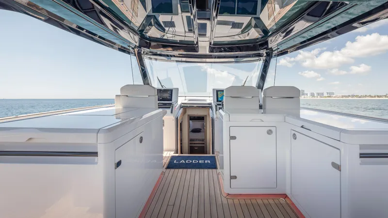 Ladder Yacht Photos Pics Interior of 2023 Fjord 53XL yacht with modern design.