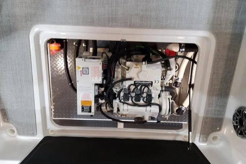 330 Cbr Yacht Photos Pics Engine compartment of 2025 Formula 350 Crossover Bowrider I/O.