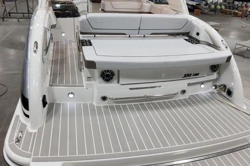 330 Cbr Yacht Photos Pics Rear view of 2025 Formula 350 Crossover Bowrider I/O boat.