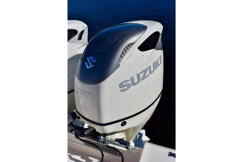  Yacht Photos Pics Suzuki 350 outboard motor on 2006 Grady-White Bimini 306 boat.