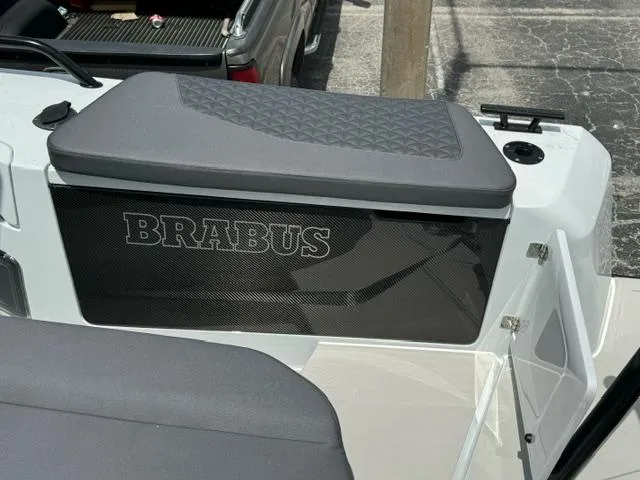  Yacht Photos Pics 2024 BRABUS Shadow 1000 ST boat detail with branded seating and sleek design.