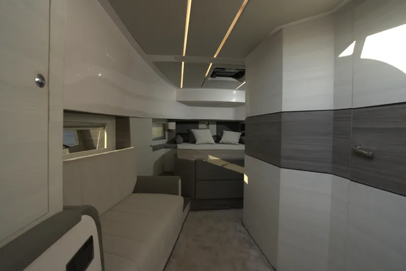  Yacht Photos Pics Luxurious interior of Nassima Yacht N40, 2025 model, featuring modern design and comfortable seating.