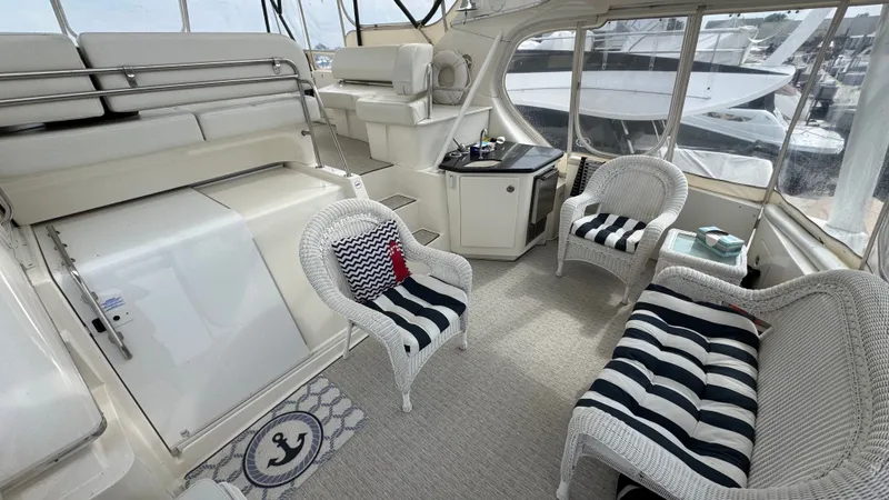 Annie B Yacht Photos Pics Upper deck entrance to salon