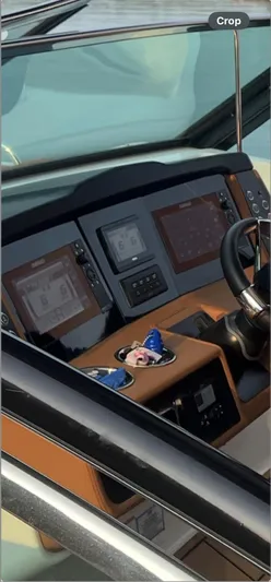  Yacht Photos Pics 2024 Chaparral 300 OSX dashboard with modern navigation displays and controls.