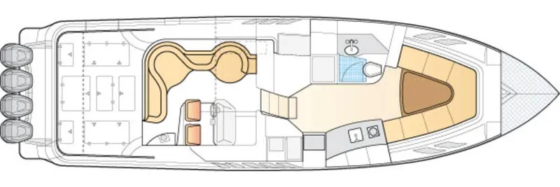  Yacht Photos Pics Intrepid 475 SY layout