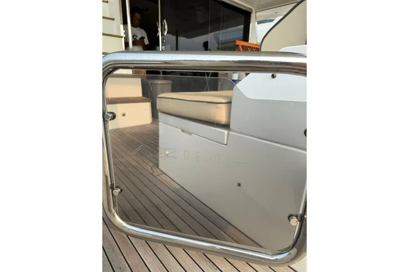  Yacht Photos Pics 2014 Azimut 80 yacht interior with sleek seating and modern design.