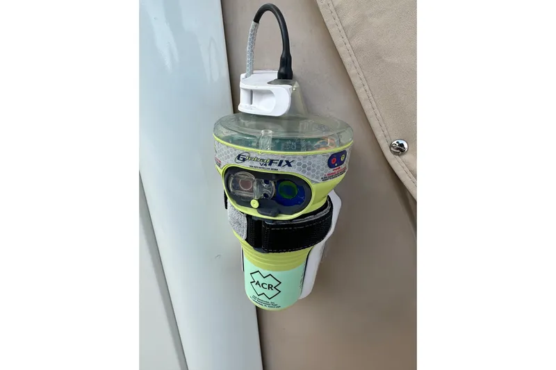  Yacht Photos Pics Emergency beacon mounted on a 2019 Sailfish 360 CC boat.