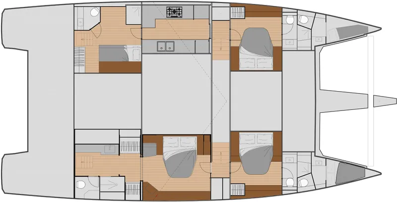 Isola Yacht Photos Pics fountaine pajot samana 59 layout