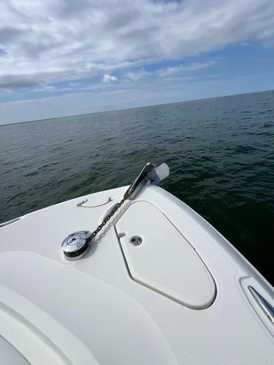  Yacht Photos Pics 2019 HCB Siesta boat on open water under cloudy sky.